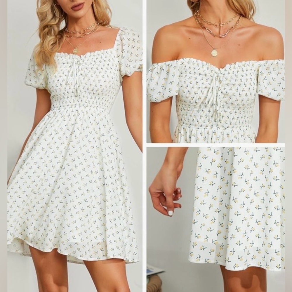 Ditsy Floral Milkmaid Dress